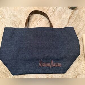 Neiman Marcus embroidered tote. Like new.